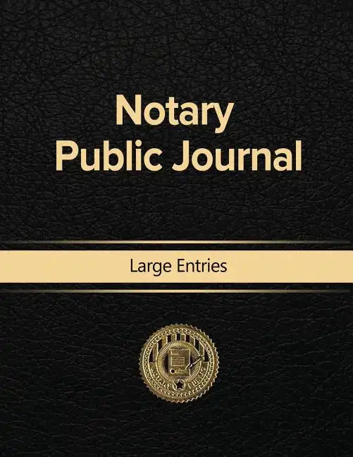 Notary Public Journal Large Entries - Paperback
