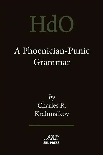 A Phoenician-Punic Grammar - Paperback