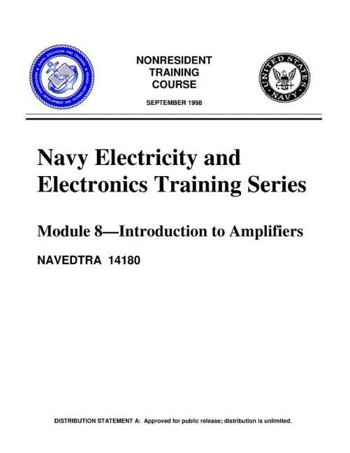 The Navy Electricity and Electronics Training Series Module 08 Introduction To A - Paperback
