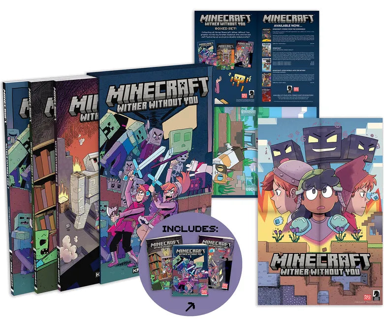 Minecraft: Wither Without You Boxed Set (Graphic Novels) - Paperback