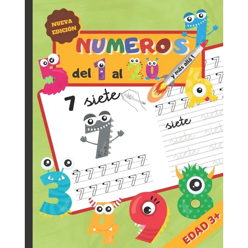 NÚMEROS DEL 1 AL 20, y más allá!: Cuaderno Infantil de Escritura Numérica - Aprende a Escribir Y Contar de Forma Divertida - Actividades de Recuento Y - Paperback
