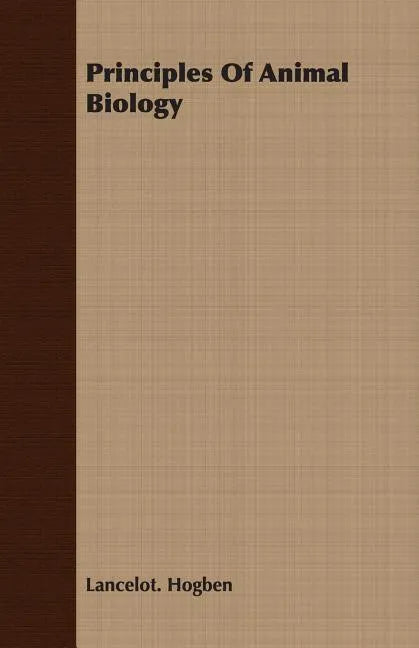 Principles Of Animal Biology - Paperback