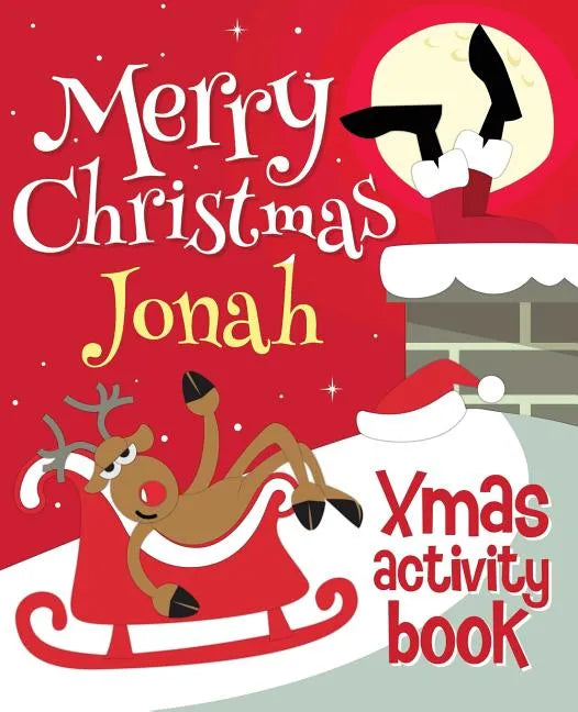 Merry Christmas Jonah - Xmas Activity Book: (Personalized Children's Activity Book) - Paperback