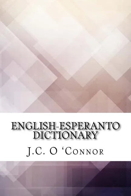 English-Esperanto Dictionary - Paperback