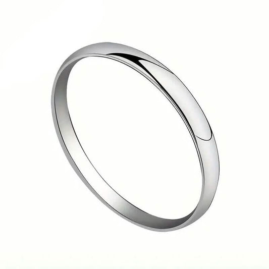 Elegant and Charming S925 Silver Wedding Band Ring