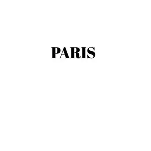 Paris: Hardcover White Decorative Book for Decorating Shelves, Coffee Tables, Home Decor, Stylish World Fashion Cities Design - Hardcover