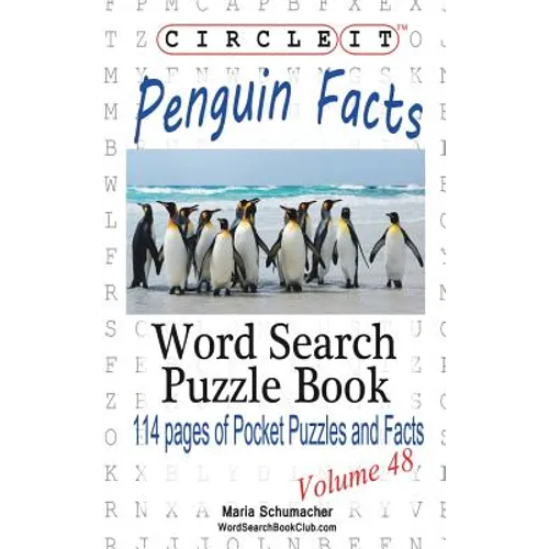 Circle It, Penguin Facts, Word Search, Puzzle Book - Paperback