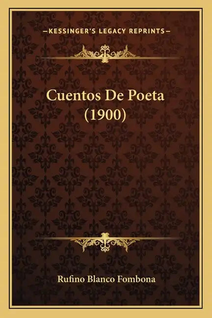 Cuentos de Poeta (1900) - Paperback