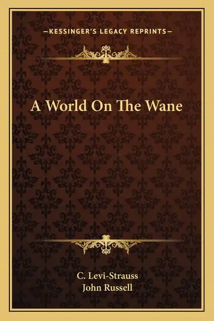 A World on the Wane - Paperback