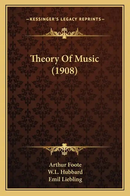 Theory of Music (1908) - Paperback