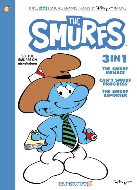 Smurfs 3 in 1 Vol. 8: Collecting the Smurf Menace, Can't Smurf Progress, and the Smurf Reporter - Paperback