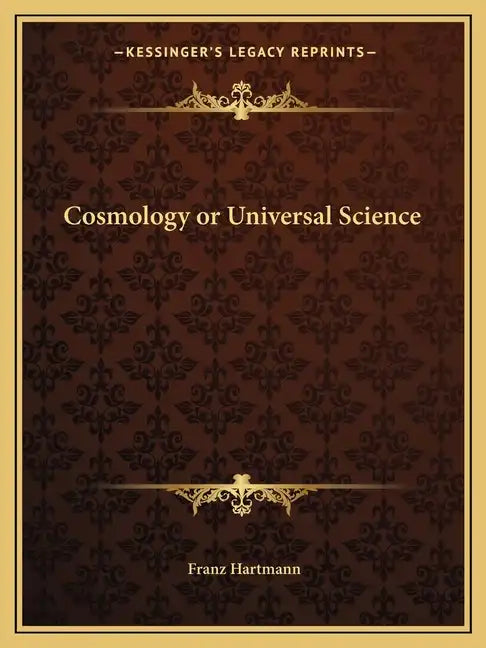 Cosmology or Universal Science - Paperback