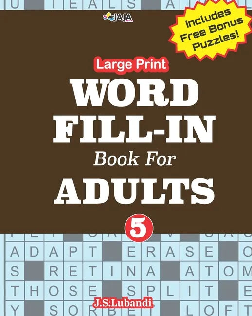 Large Print WORD FILL-IN Book For ADULTS; Vol.5 - Paperback