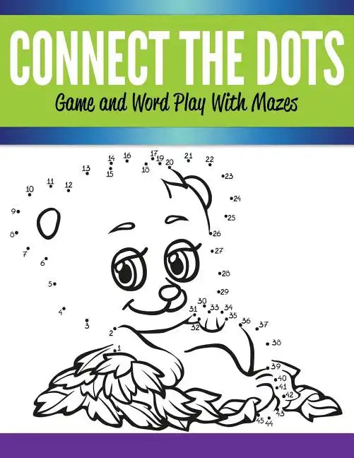 Connect The Dots Game and Word Play With Mazes - Paperback