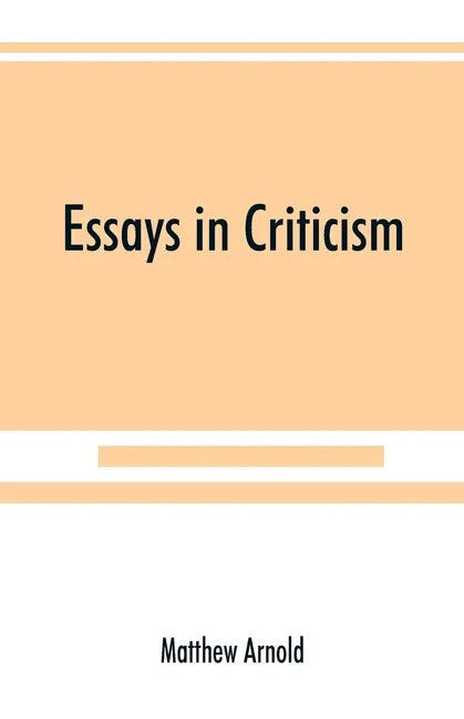 Essays in criticism - Paperback