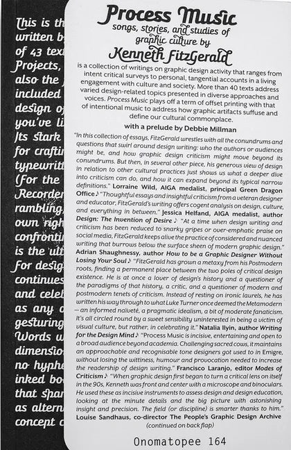 Process Music: Songs, Stories and Studies of Graphic Culture - Paperback