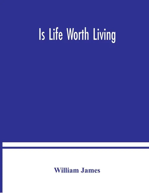Is life worth living - Paperback