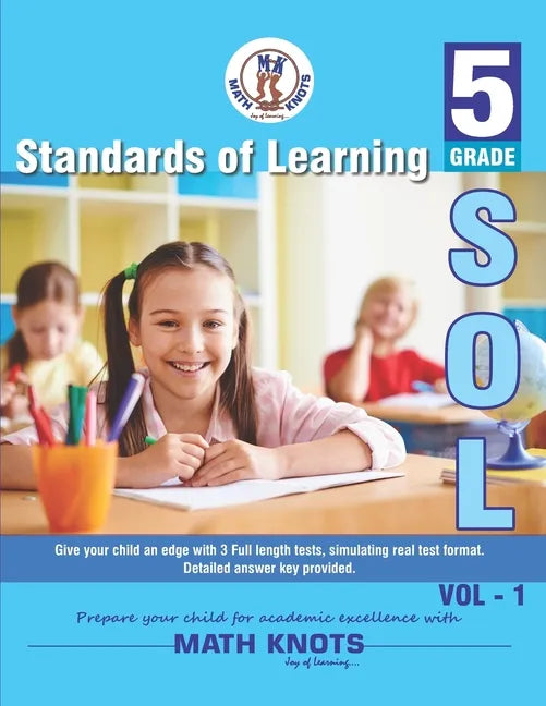 Standards of Learning(SOL) - Grade 5 Vol - 1: Virginia SOL and Common Core - Paperback