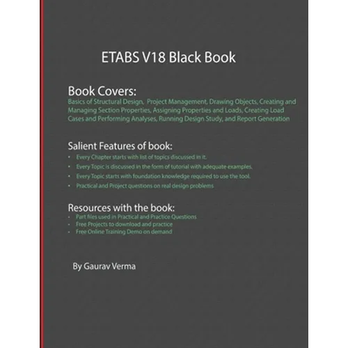 ETABS V18 Black Book - Paperback