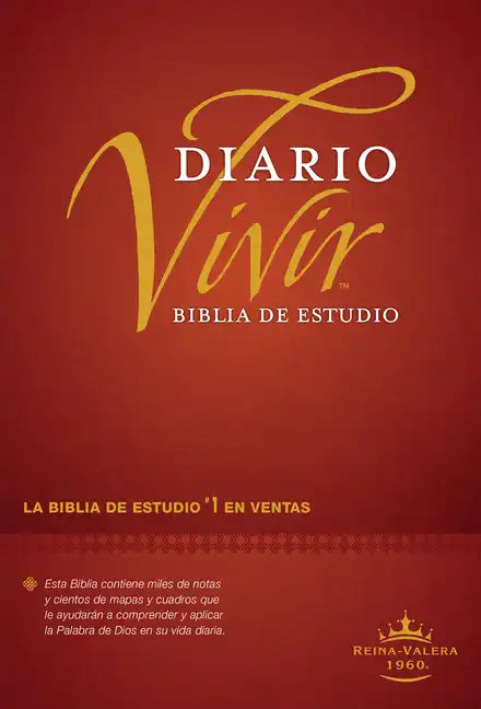 Biblia de Estudio del Diario Vivir Rvr60 - Hardcover