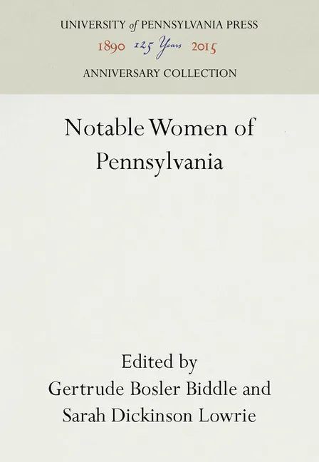 Notable Women of Pennsylvania - Hardcover