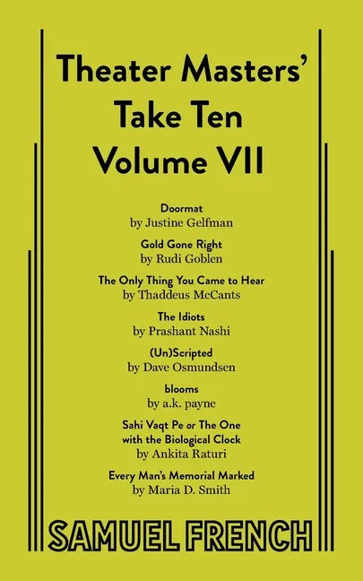 Theater Masters' Take Ten: Volume 7 - Paperback