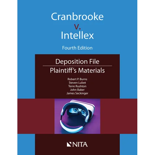 Cranbrooke v. Intellex: Plaintiff's Materials - Paperback