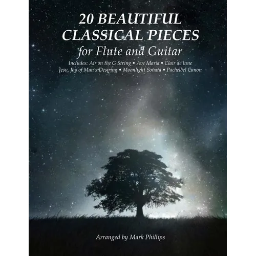 20 Beautiful Classical Pieces for Flute and Guitar - Paperback
