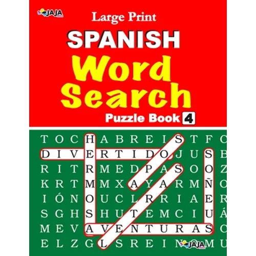 Large Print SPANISH WORD SEARCH: Vol. 4 - Paperback