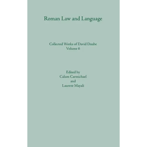 Roman Law and Language - Hardcover