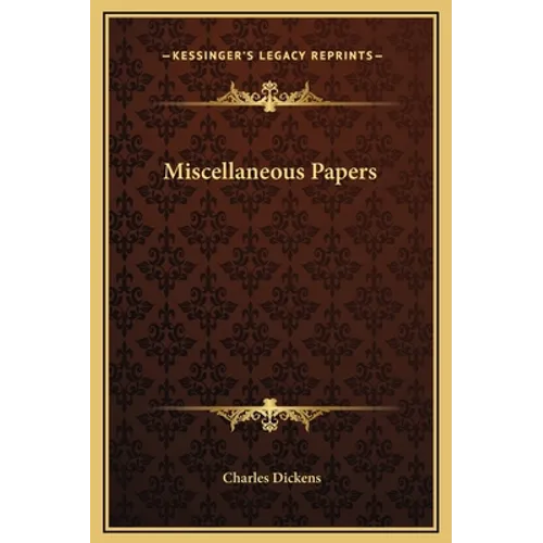 Miscellaneous Papers - Hardcover