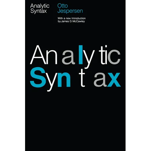 Analytic Syntax - Paperback