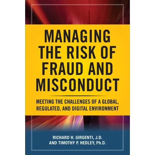 Managing the Risk of Fraud and Misconduct (Pb) - Paperback
