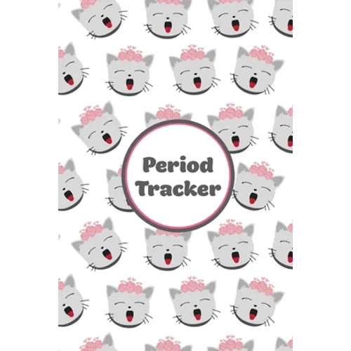 Period Tracker: Track & Log Monthly Symptoms, Moods & PMS, Monitor Menstrual Cycle Diary, Record Month Flow Journal, Periods Book, Girls, Women - Paperback