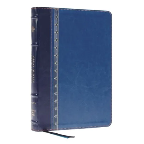 Nrsvce, Great Quotes Catholic Bible, Leathersoft, Blue, Comfort Print: Holy Bible - Imitation Leather