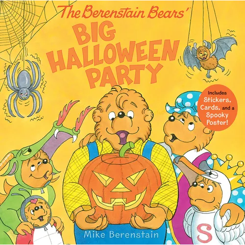 The Berenstain Bears' Big Halloween Party: Includes Stickers, Cards, and a Spooky Poster! - Hardcover
