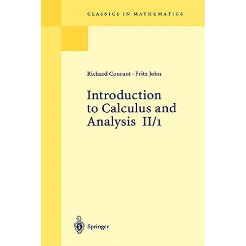 Introduction to Calculus and Analysis II/1 - Paperback