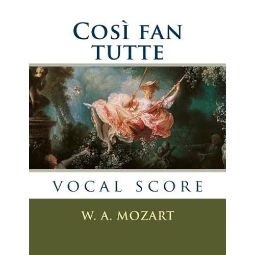 Così fan tutte: vocal score - Paperback