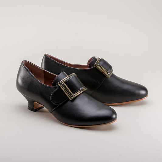 Kensington 18th Century Leather Shoes (Black)