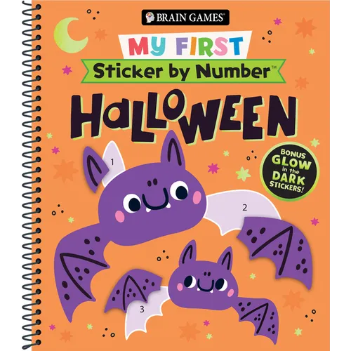 Brain Games - My First Sticker by Number: Halloween - Spiral