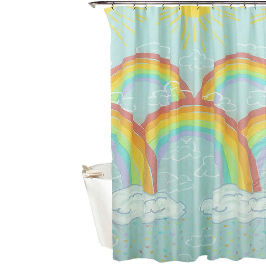 Kidz Mix Rainbow Clouds Shower Curtain