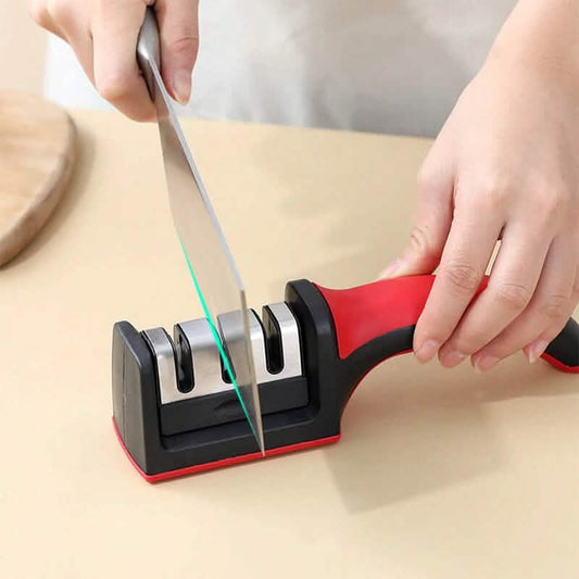 Knife Sharpener Handheld 3 Stages Type Quick Sharpening Tool