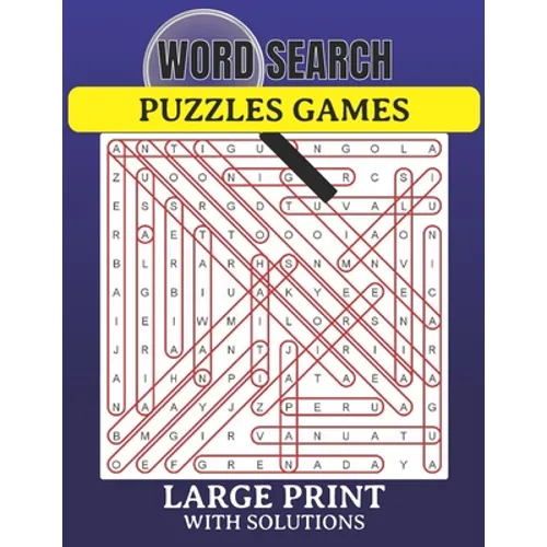Word Search Puzzles Game Large Print with Solutions: Word Search Book for Adults, Teens 100 Puzzles with Solutions Cleverly Hidden Word Searches Fun W - Paperback