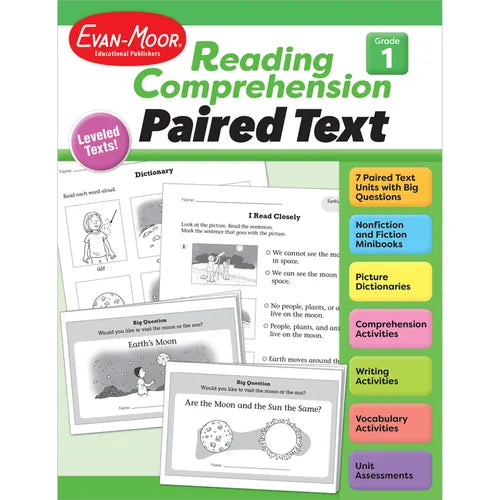Reading Comprehension, Paired Text, Grade 1 - Paperback