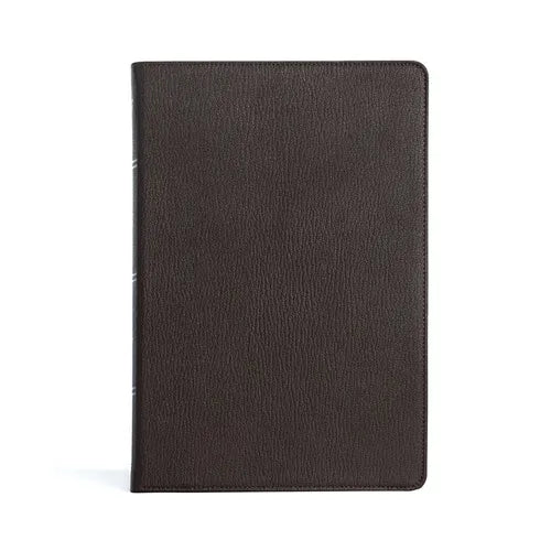 KJV Large Print Thinline Bible, Holman Handcrafted Collection, Brown Premium Goatskin - Leather
