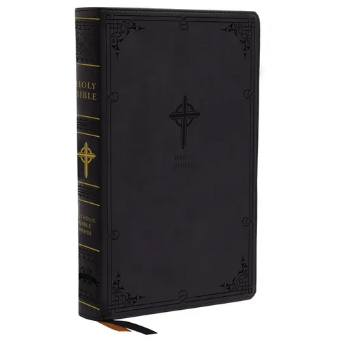 Nabre, New American Bible, Revised Edition, Catholic Bible, Large Print Edition, Leathersoft, Black, Thumb Indexed, Comfort Print: Holy Bible - Imitation Leather