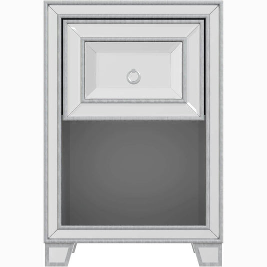 Mirrored Accent Bedside Coffee Table