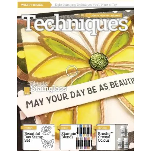 Stamping Techniques Magazine by CraftyPerson: Collection 6 - Stampin' Blends and Brusho Crystal Colour - Paperback