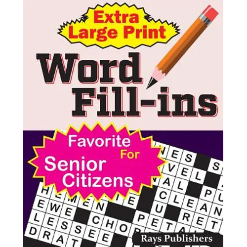 Extra Large Print WORD FILL-ins - Paperback
