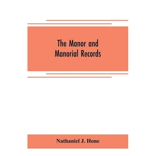 The manor and manorial records - Paperback